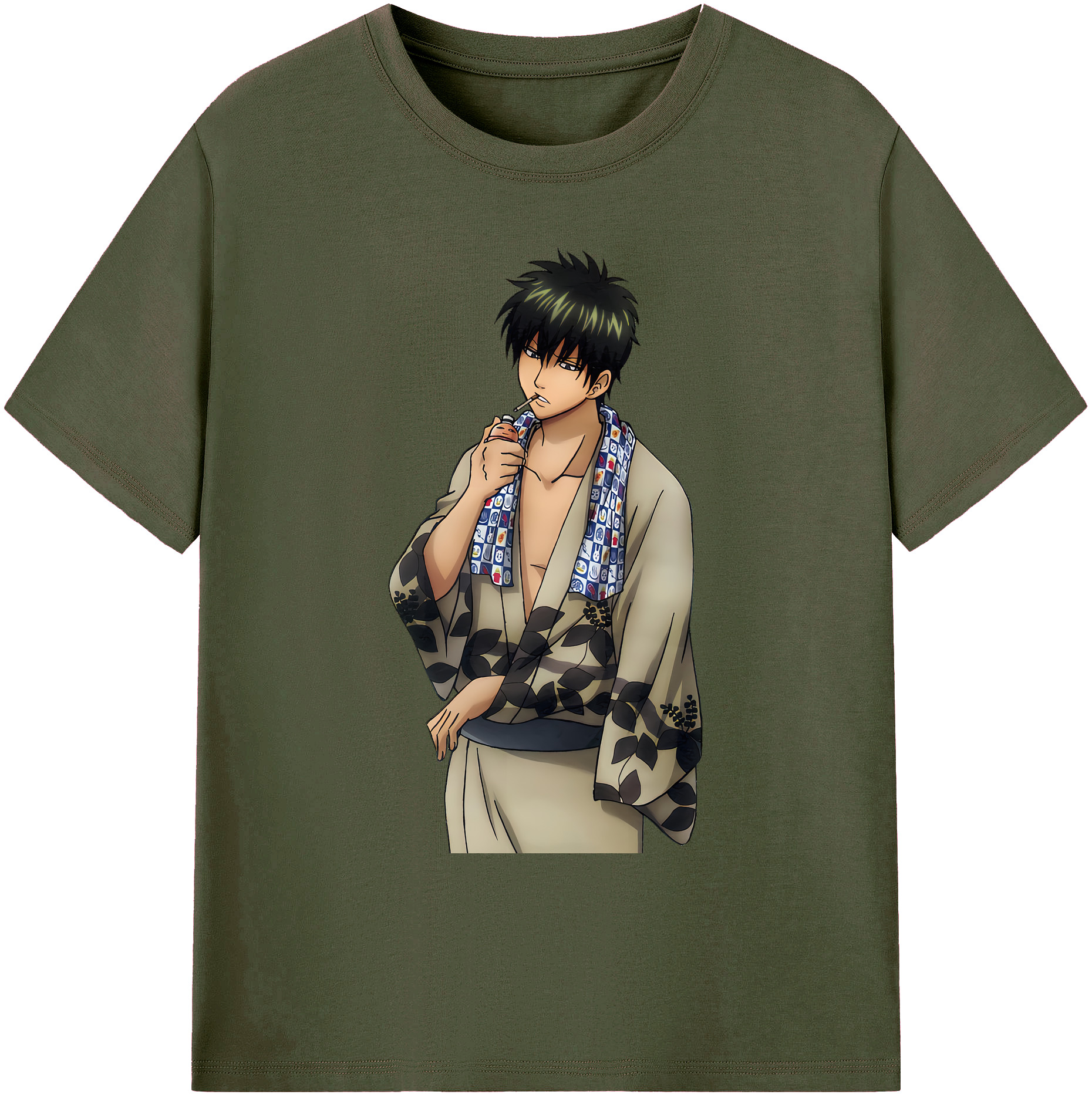 （画像用） ぎんたま 坂田銀時（さかたぎんとき） 神楽 志村新八（しむら しんぱち） GINTAMA Sakata Gintoki Kagura Shimura Shinpachi 綿100％ メンズ半袖Tシャツ｜肌触りやわらか＆通気性